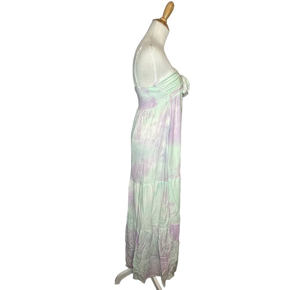 NWOT BTFL-Life for Anthropologie TieDye Tie Front Maxi Dress m - Picture 10 of 15
